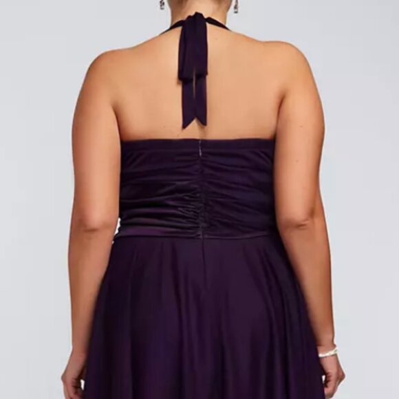 Davids Bridal Dress purple/eggplant size L - Picture 5 of 9